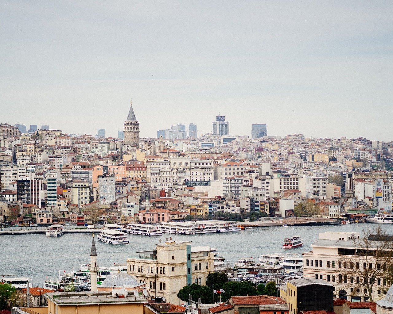 istanbul, galata tower, city